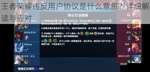 王者荣耀违反用户协议是什么意思？详细解读与应对