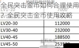 全民突击金币如何合理使用？全民突击金币使用攻略