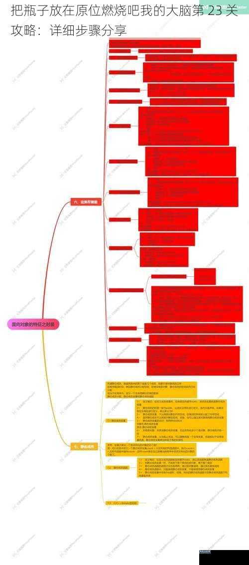 把瓶子放在原位燃烧吧我的大脑第 23 关攻略：详细步骤分享