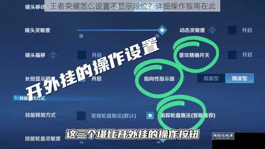 王者荣耀怎么设置不显示段位？详细操作指南在此