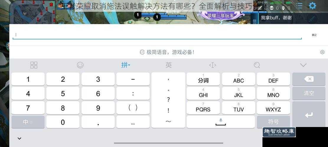 王者荣耀取消施法误触解决方法有哪些？全面解析与技巧分享