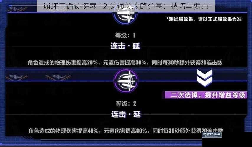 崩坏三循迹探索 12 关通关攻略分享：技巧与要点