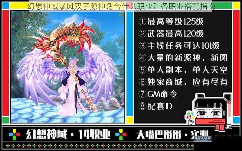 幻想神域暴风双子源神适合什么职业？各职业搭配指南