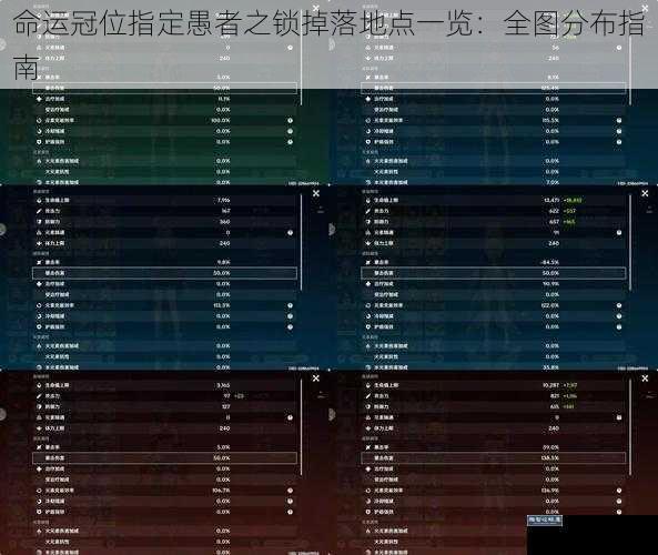 命运冠位指定愚者之锁掉落地点一览：全图分布指南